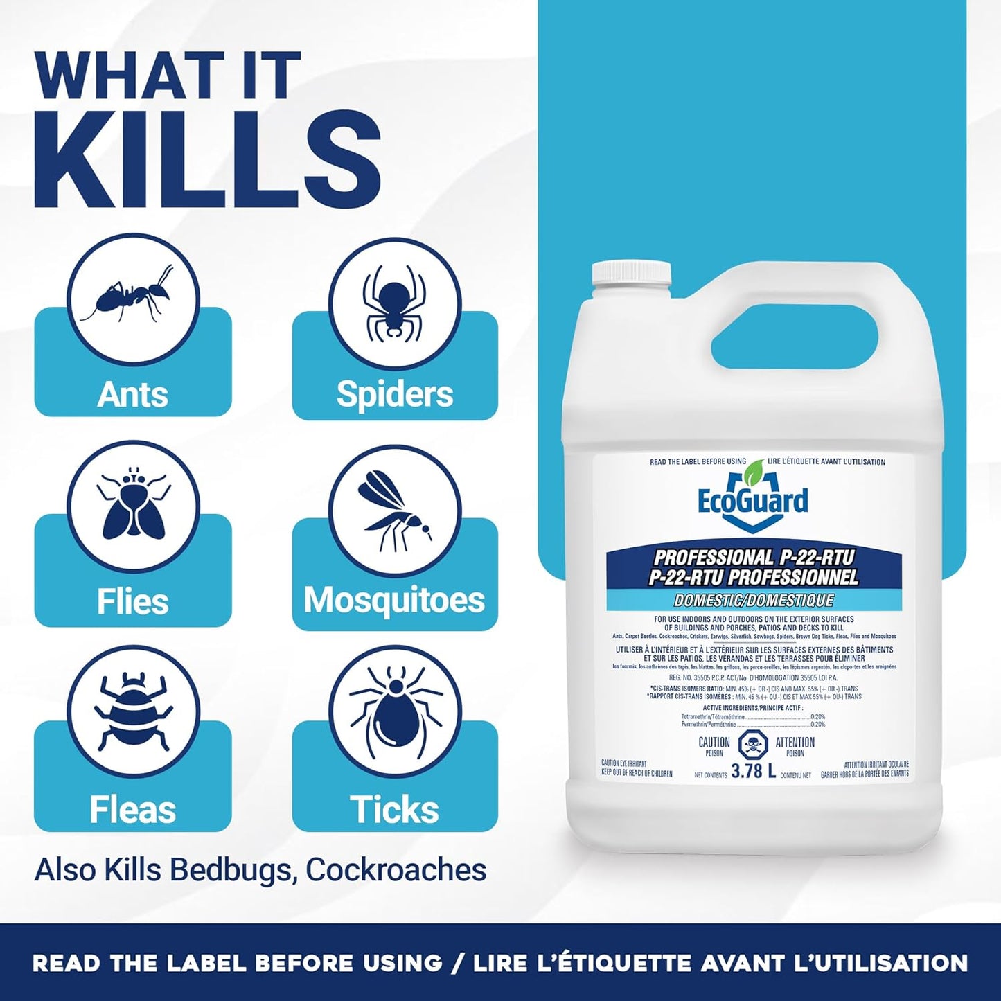 Kit Insecticida Profesional – ECOGUARD P-22 Ecoguard + Pulverizador Evika 1,5L
