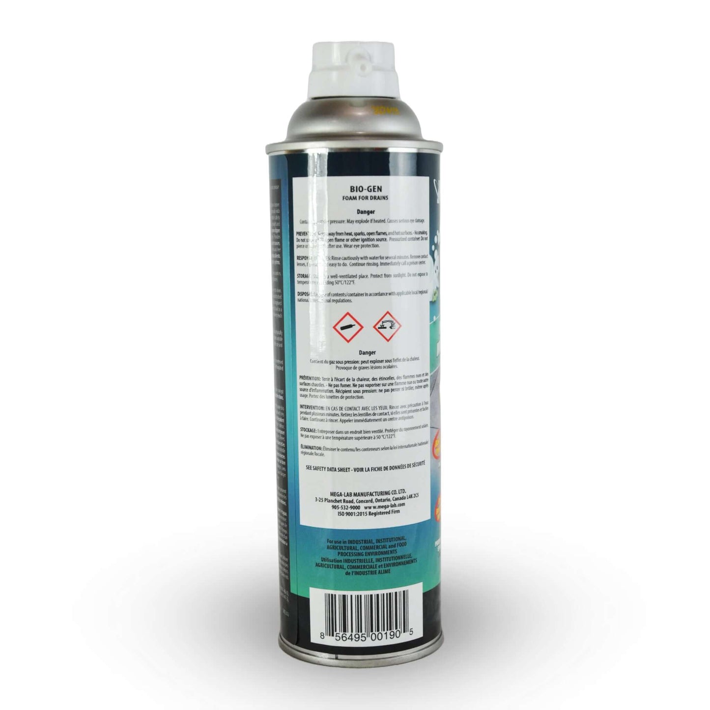 BIO-GEN Mousse Nettoyante Drain | Anti-Mouches et Odeurs Naturelles | L'exterminateur en ligne