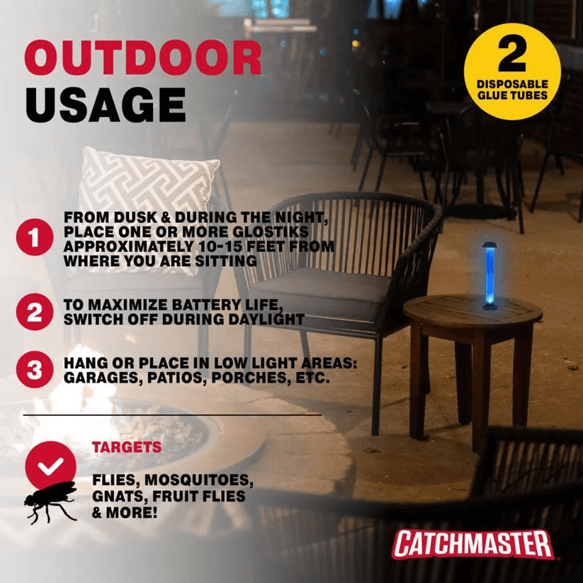 CATCHMASTER GLOSTICK, Piège à Mouches Intérieur et Extérieur | L'exterminateur en ligne