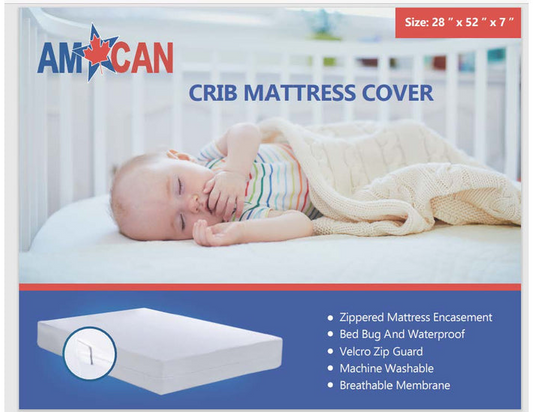 Housse de matelas pour lit de bébé  28"x52"x7"