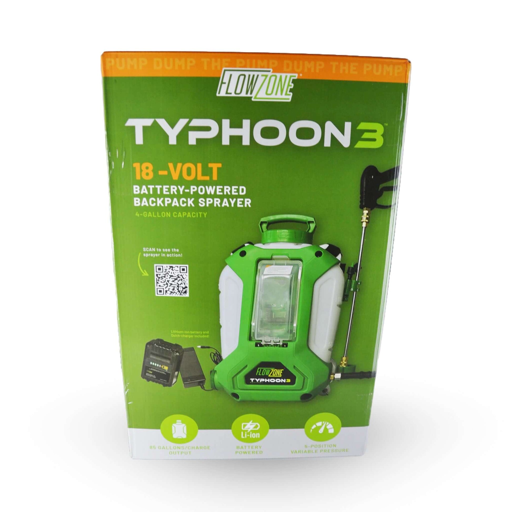 FLOWZONE, Pulvérisateur à dos Typhoon 3 | L'exterminateur en ligne