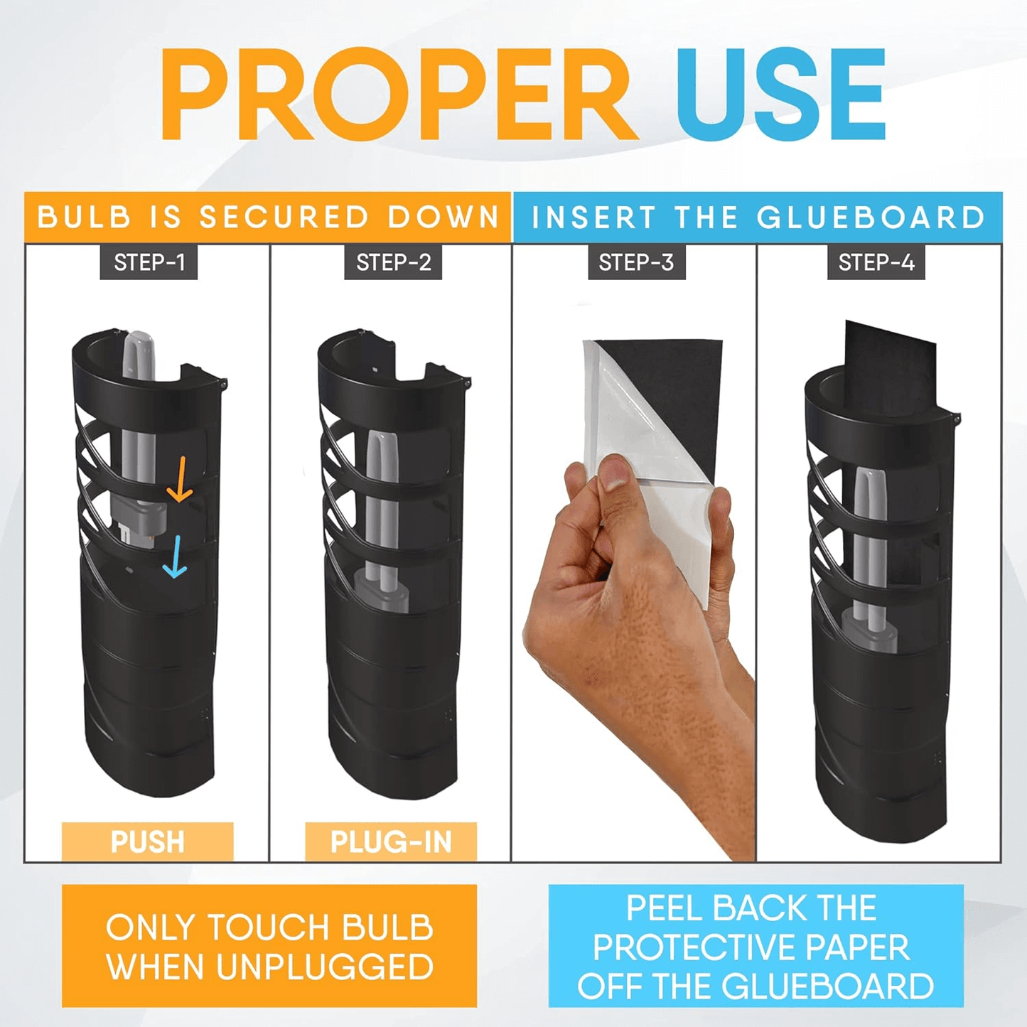 Flyweb Classic Fly Light Piège à mouches avec 9W PL 9'' | L'exterminateur en ligne