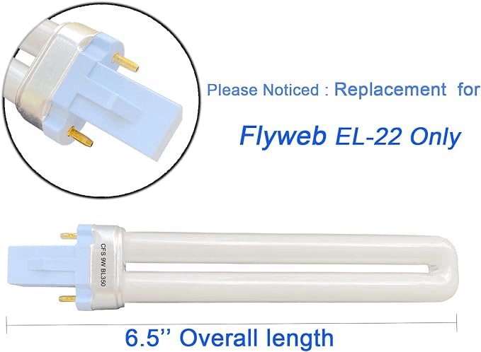 Ampoule Flyweb 9W 9" EL-22 | Remplacement pour Lampe Anti Insectes Volants | L'exterminateur en ligne