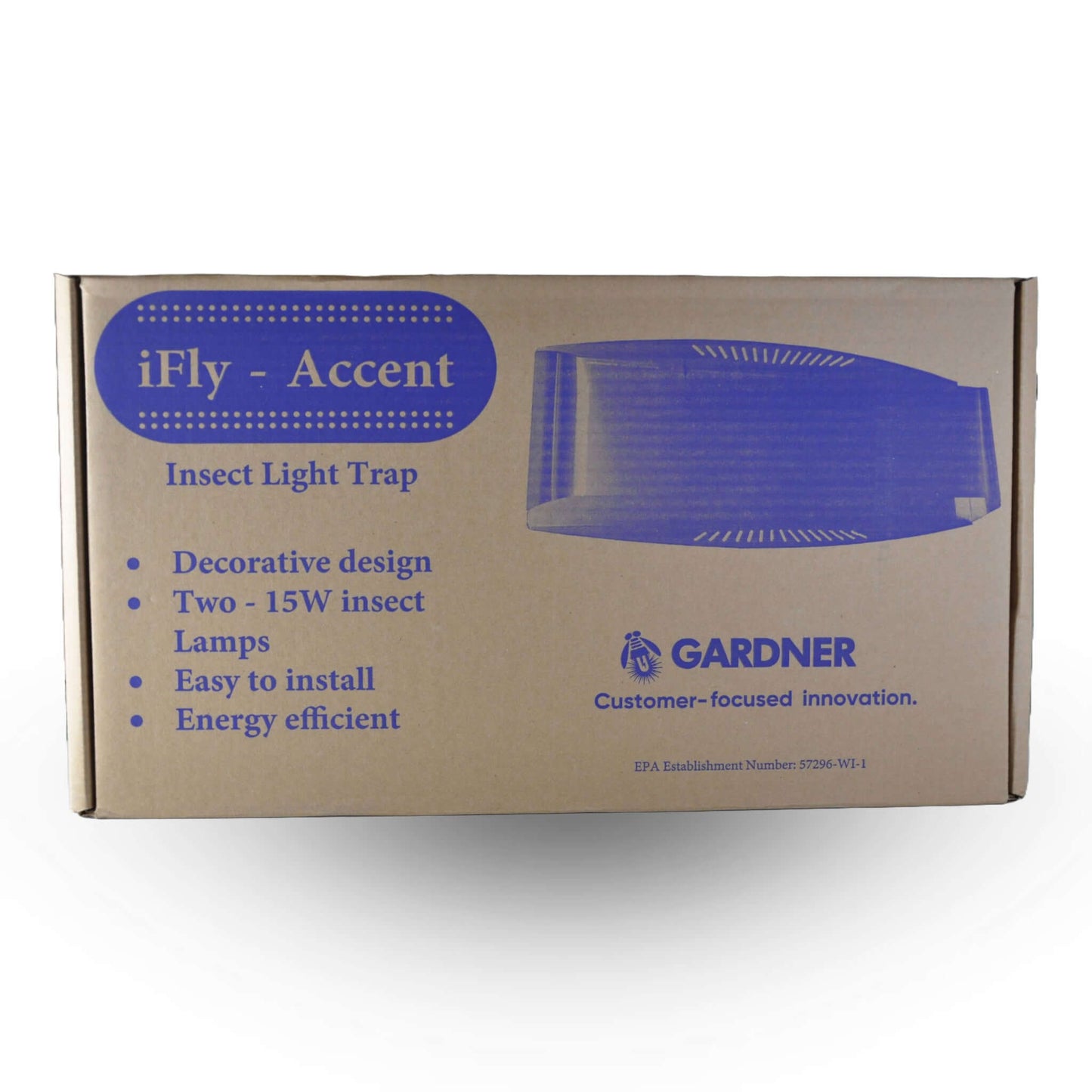 Piège à Mouche Lumineux Gardner iFly Accent avec 2X15W T8 18'' incassable FL-30BLS | L'exterminateur en ligne