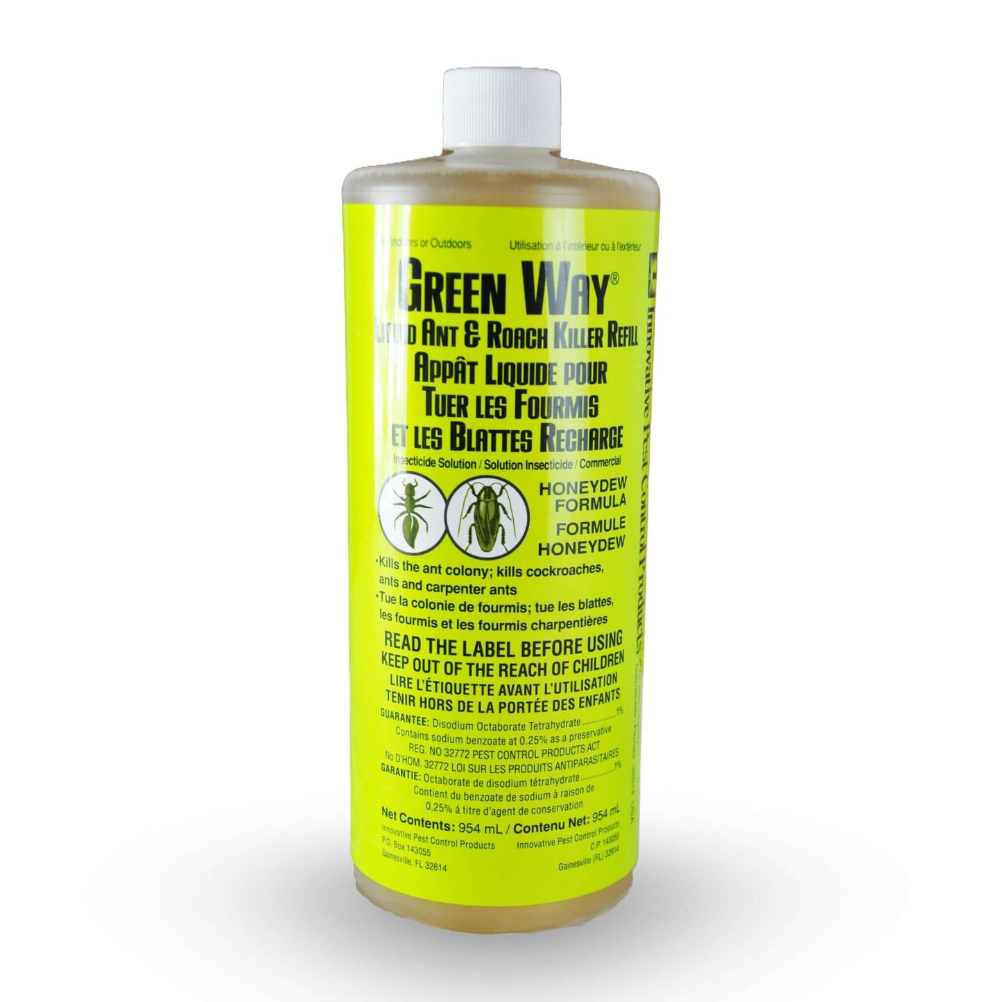GreenWay Appât Liquide pour Fourmis et Coquerelles Commercial 954 ml | L'exterminateur en ligne