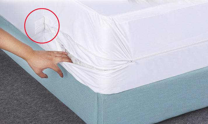 Housses de matelas certifié punaise de lit avec fermeture éclair (9 à 15 pouces d'épaisseur)