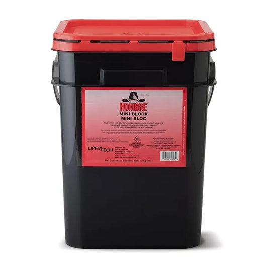 Mini blocs Hombre 10 kg – Rodenticide puissant pour rats et souris, anticoagulant diféthialone