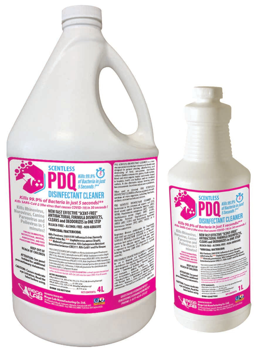 PDQ – Nettoyant désinfectant Virucide et Bactéricide, homologué COVID-19.