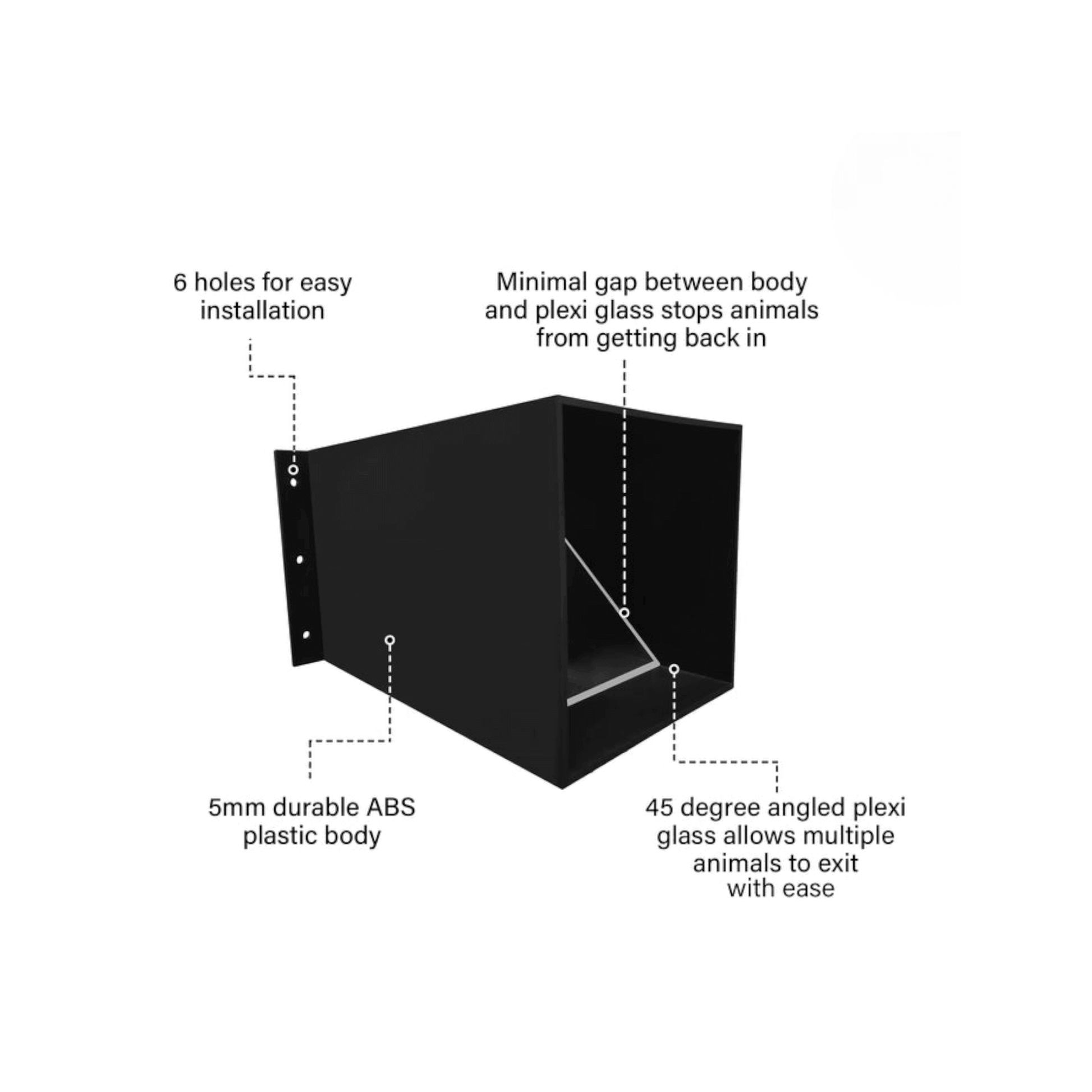 RHINO, ProChute Porte à Sens Unique pour Gros Animaux Sauvages à l'Intérieur | L'exterminateur en ligne