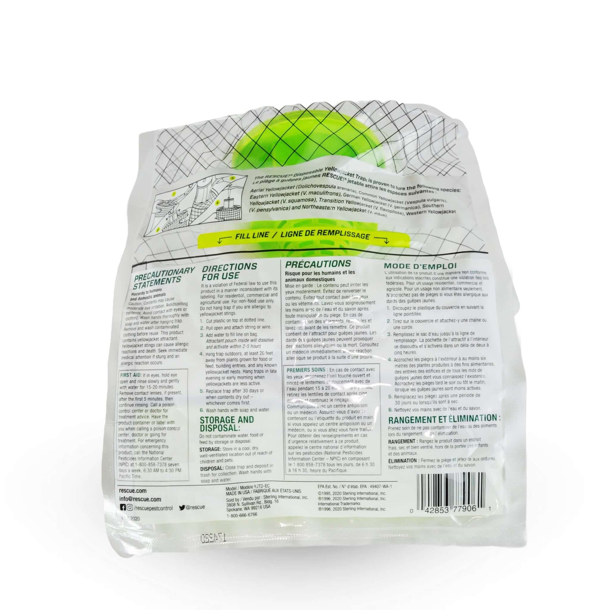 RESCUE!, Piège Extérieur Jetable pour Guêpes | L'exterminateur en ligne