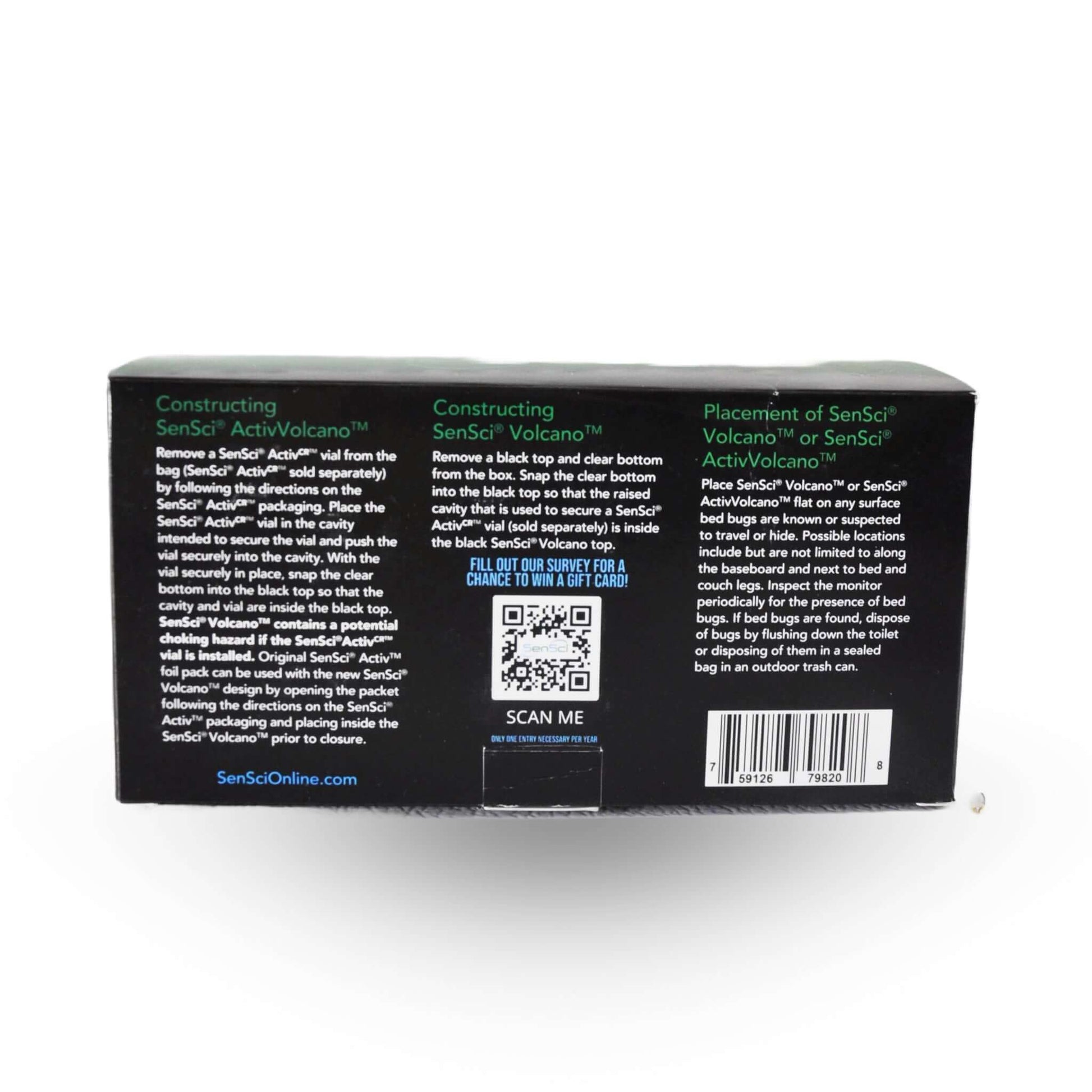 SENSCI VOLCANO, Piège à Pattes de Lit pour Punaises de Lit (Paquet de 4) | L'exterminateur en ligne