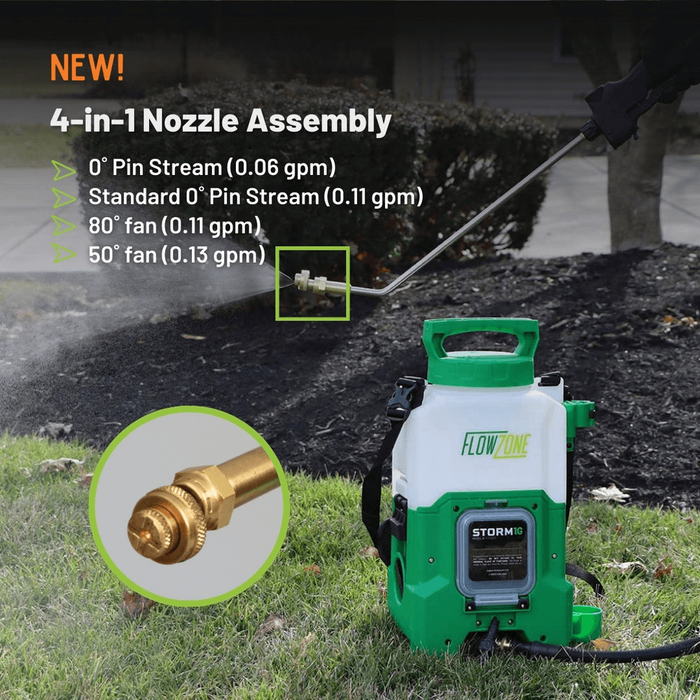 Pulvérisateur portatif FlowZone Storm 1G 3,78 L avec réservoir interchangeable | L'exterminateur en ligne