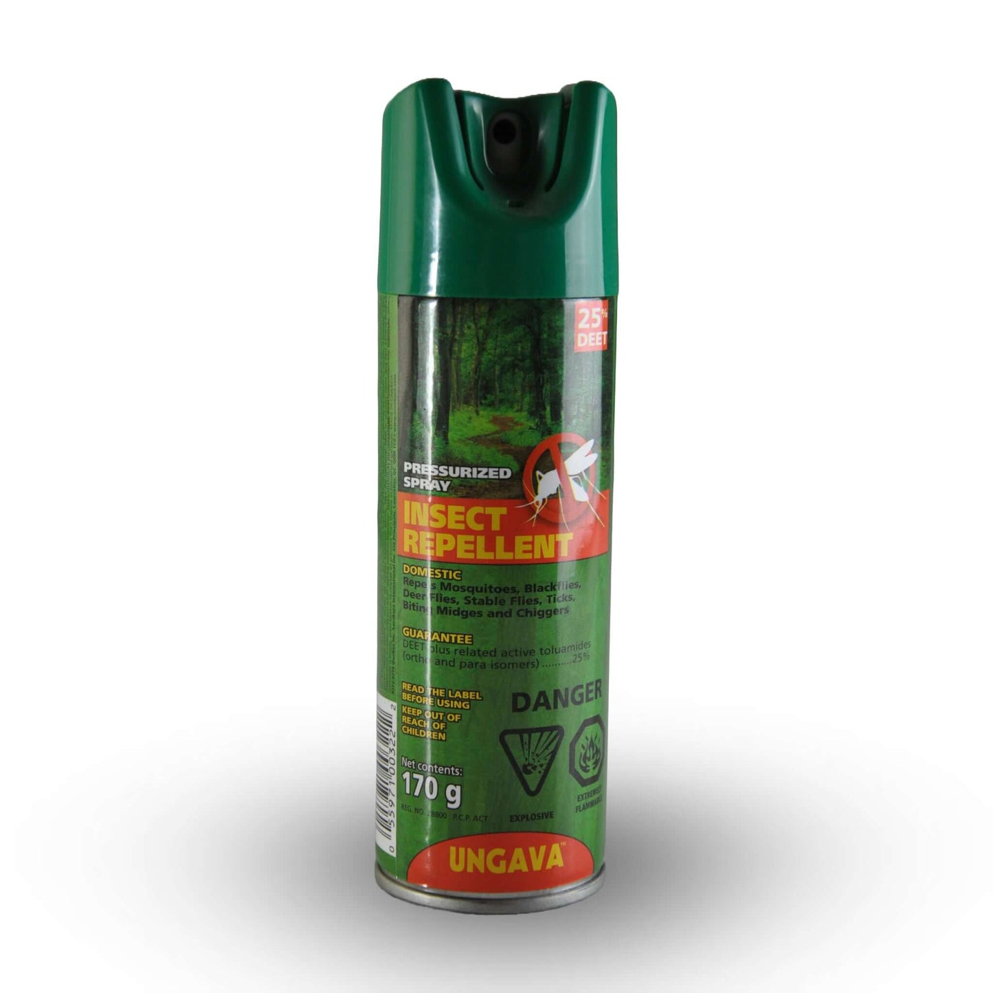 UNGAVA, Chasse-Moustique Vaporisateur 25% DEET 170g | L'exterminateur en ligne