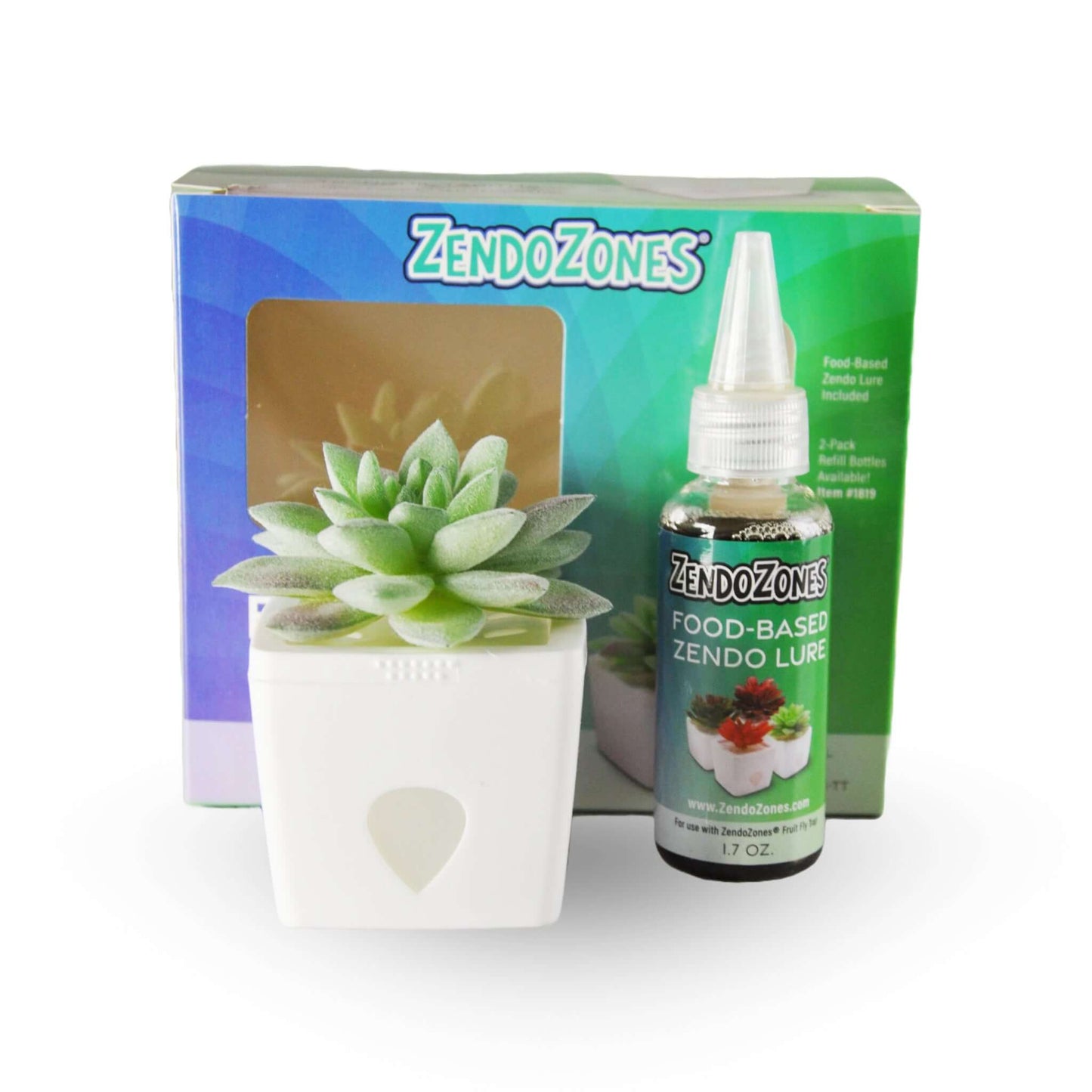 Zendozone Piège à Mouches à Fruits (1 piège + leurre 1,7 oz) 1818-TT | L'exterminateur en ligne