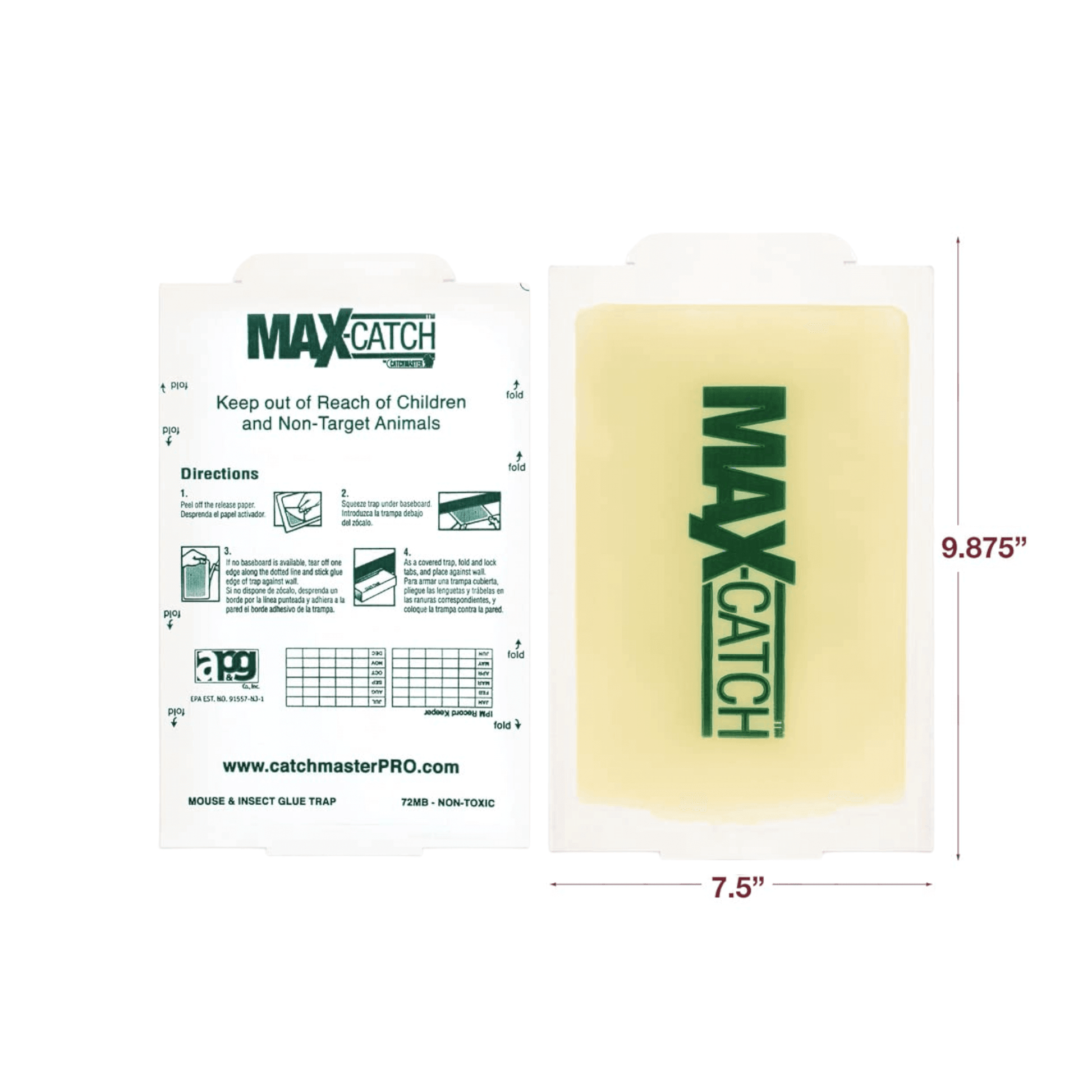 MAX-CATCH, Trappe collante pour Insectes et Souris | L'exterminateur en ligne
