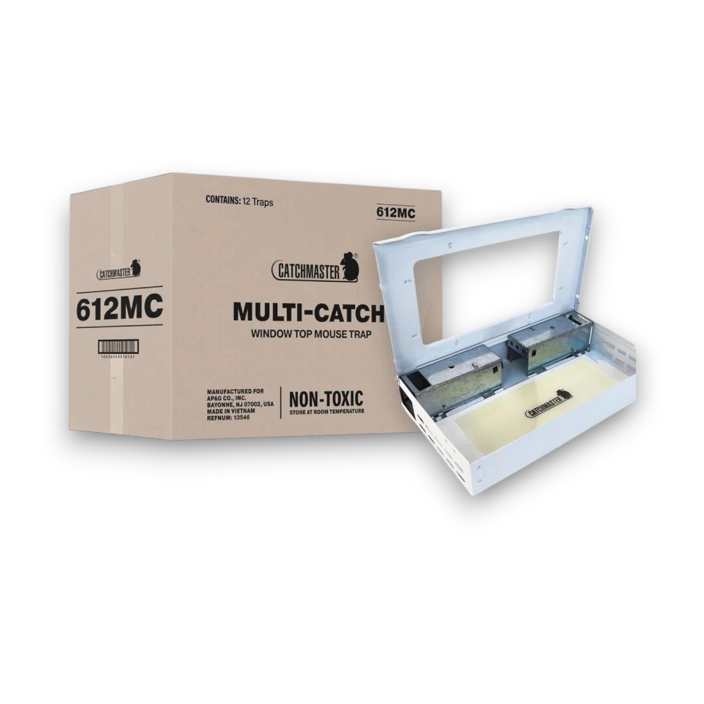 Catchmaster 612MC – Piège à souris réutilisable (non-létal, 12 souris)