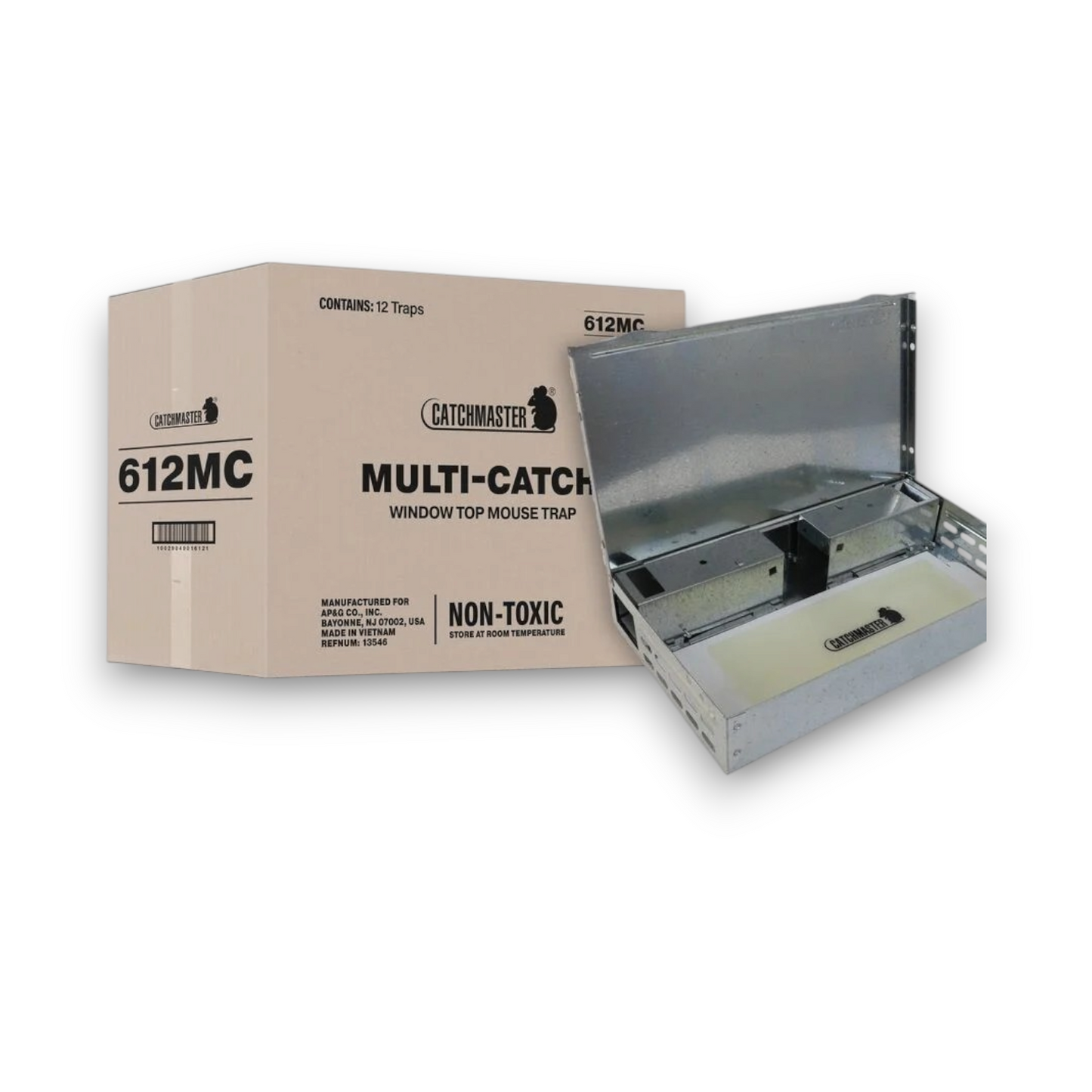 Catchmaster 612MC – Piège à souris réutilisable (non-létal, 12 souris)