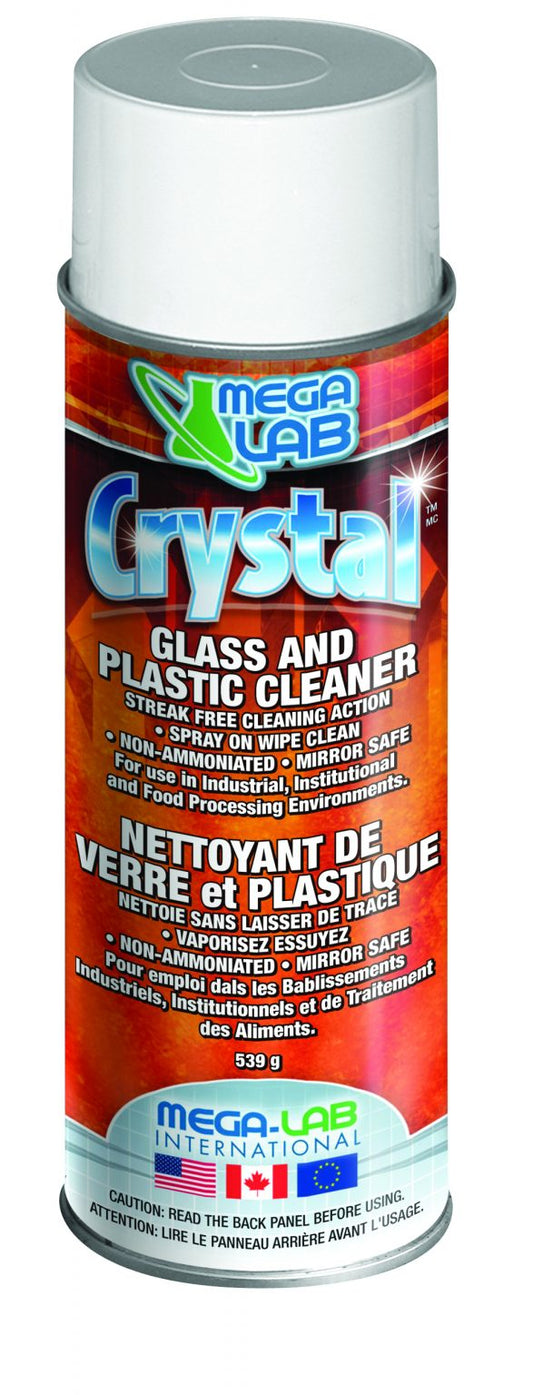 Nettoyant pour vitres en aérosol, formulation sans traces et sans odeur d’ammoniac