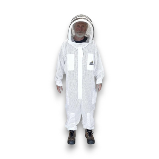 Dancing Bee Yard Manager – Combinaison d'apiculture aérée en polycoton trois couches