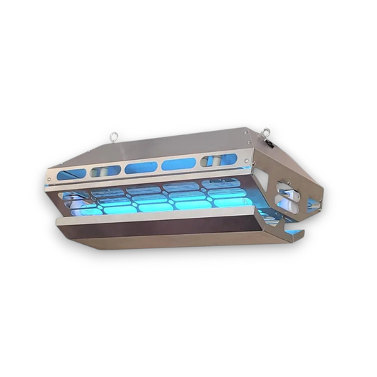 Gardner KM-220 – Trampa para insectos eléctrica, de techo, con rejilla electrificada para áreas exteriores
