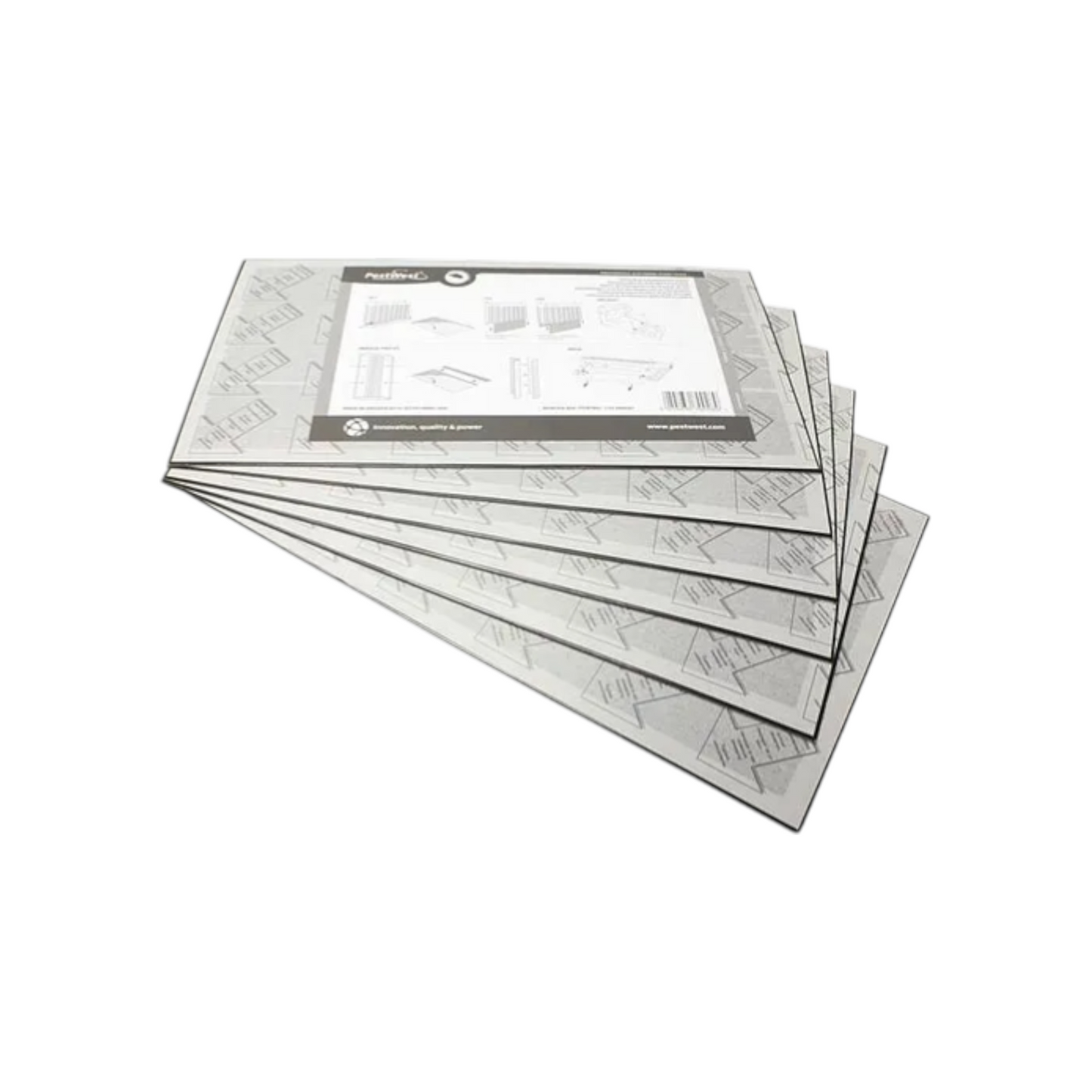 Plaques de colle Mantis Classic Premium – 17¾ x 9½ po, noires, paquet de 6