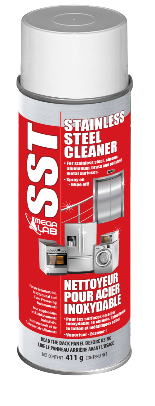 SST – Nettoyant et polisseur pour acier inoxydable, chrome, aluminium et laito