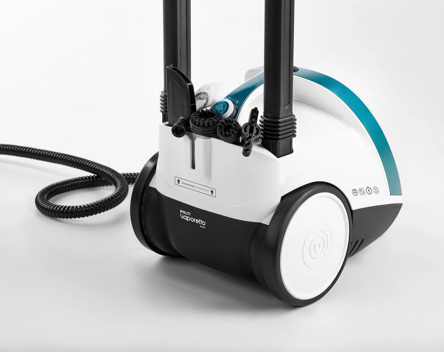 Polti Vaporetto Smart 100 – Nettoyeur vapeur haute pression avec 10 accessoires et autonomie illimitée
