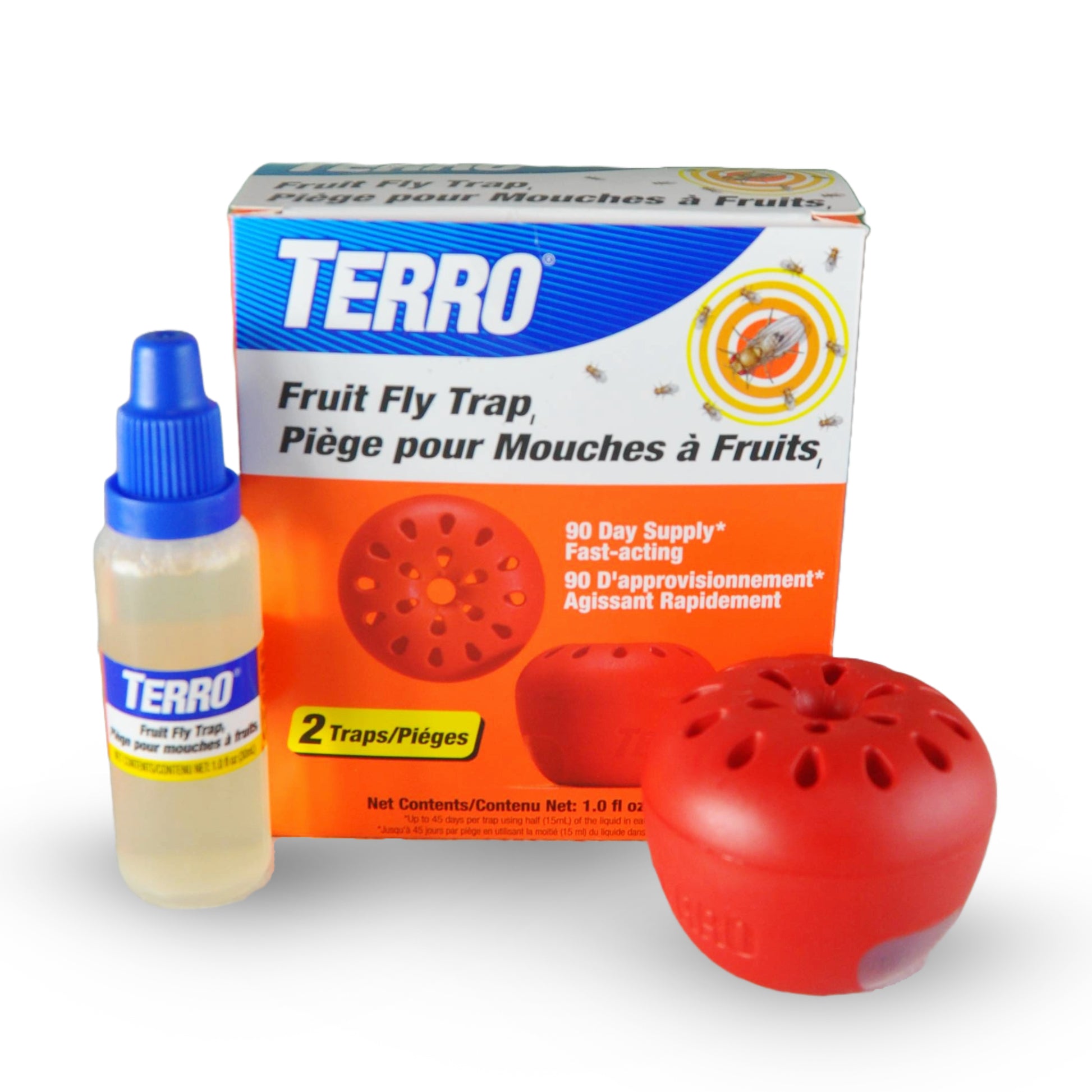 TERRO Piège pour mouches à fruits 2/pqt