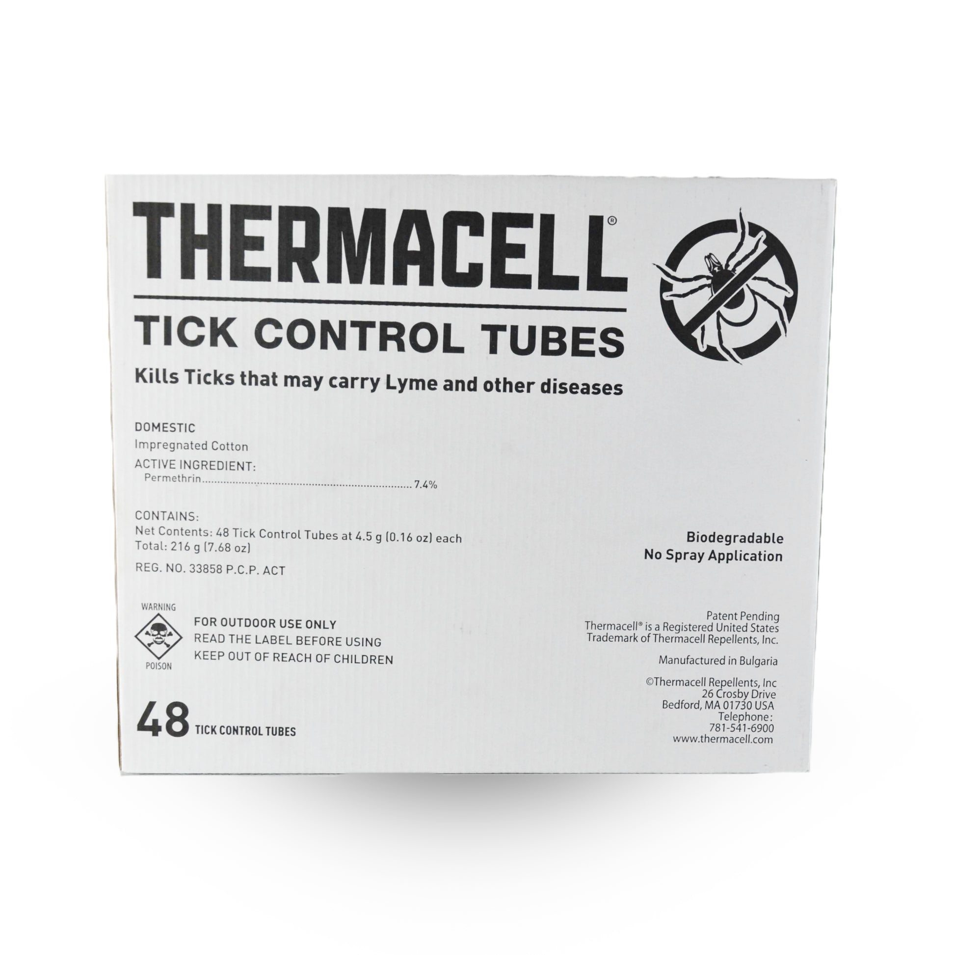 THERMACELL, Tubes Contrôle Tiques