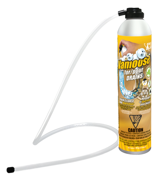 Vamoose pour canalisations – Nettoyant et désodorisant moussant prêt à l’emploi
