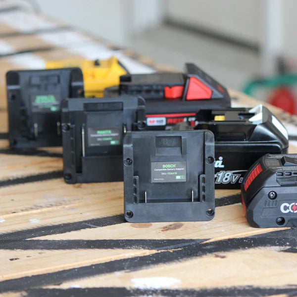 FlowZone Adaptateur de batterie Milwaukee / Dewalt et couvercle de batterie pour V3 – FZAAPE